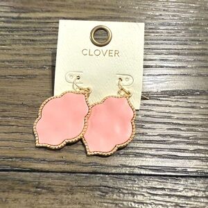 Pink and Gold Earrings
